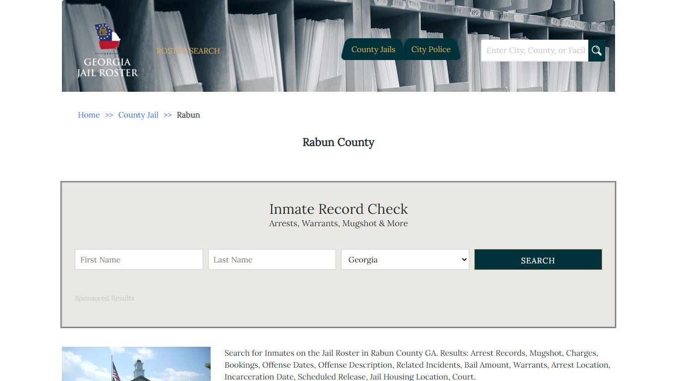 Rabun County - Georgia Jail Inmate Search